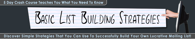 List Building Strategies Header List Building Strategies Header